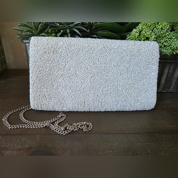 Island To East Side #Bossbabe Pink Ombre Beaded Crossbody/Clutch - Picture 4 of 9